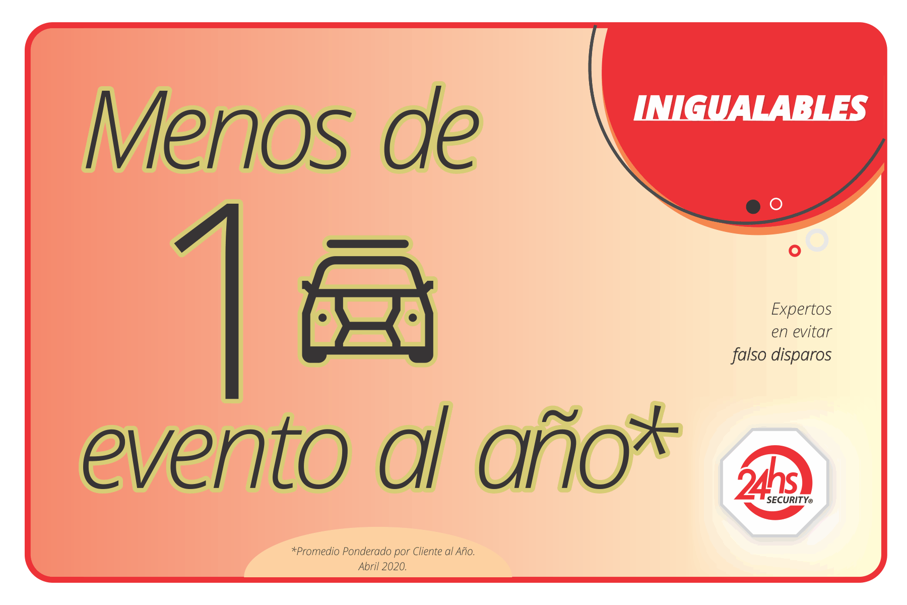 Menos de 1 Evento al Año